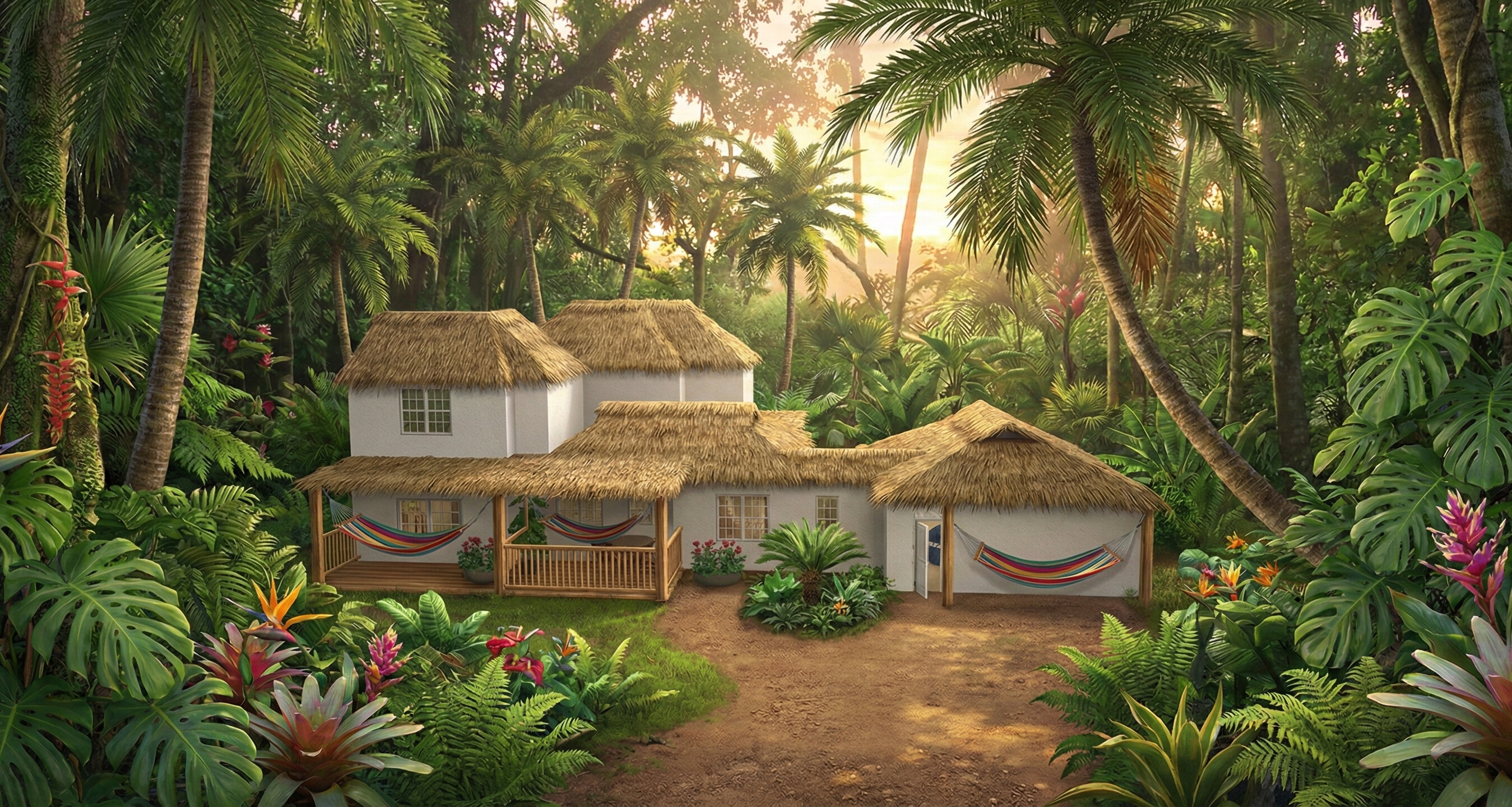 Visualization gallery - Spacious Dual-Floor House Plan — 4 Bedrooms, 236 m² (2-Car Garage)