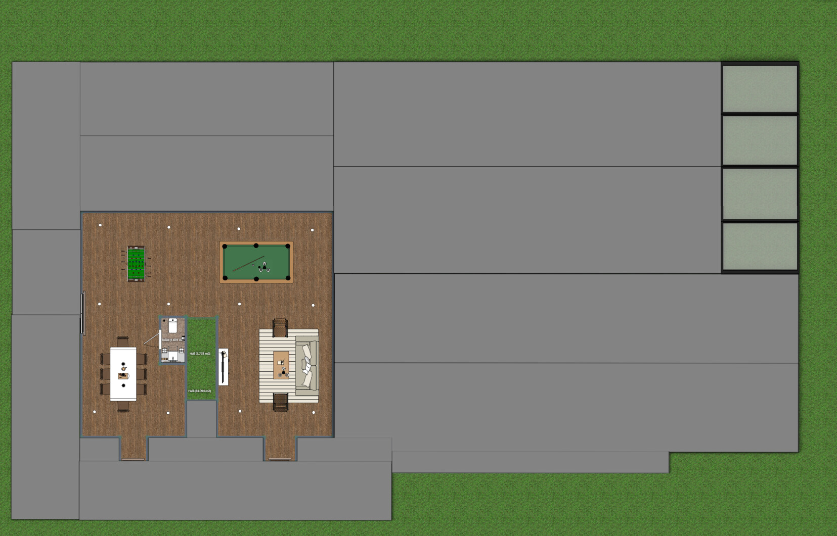 Blueprints - Grand Multi-Car House Plan — 4 Bedrooms, 538 m² (5,791 sq ft), Game Loft & 4-Car Garages