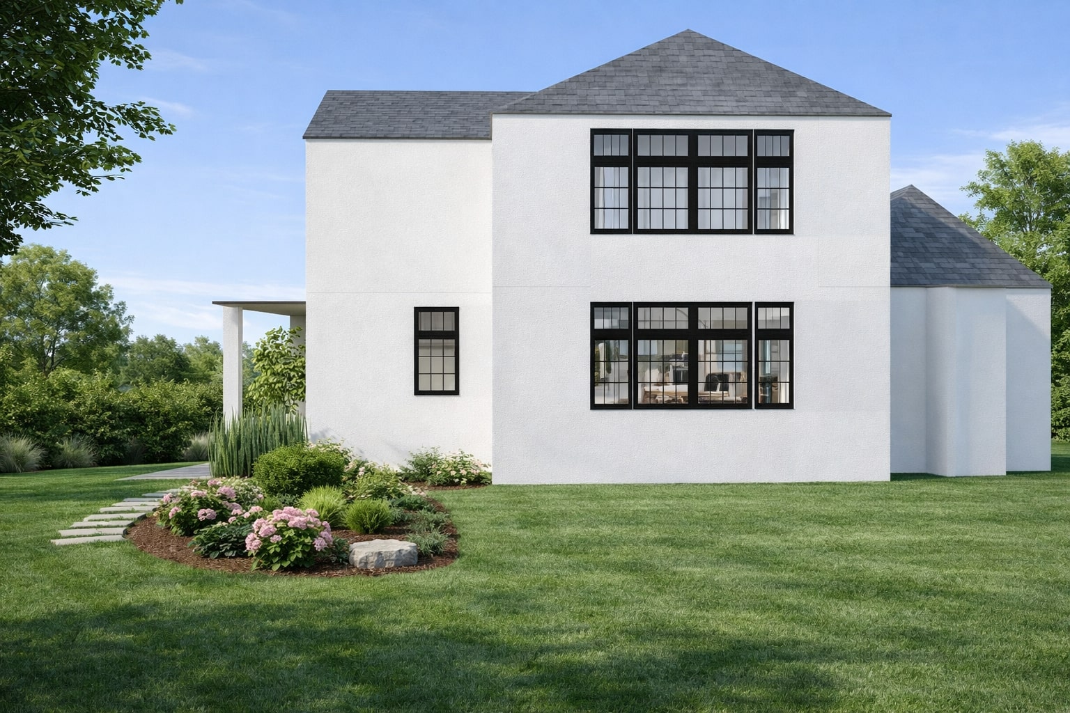 Visualization gallery - Compact 2-Storey Cottage House Plan — 3 Bedrooms, 135 m² (No Garage)