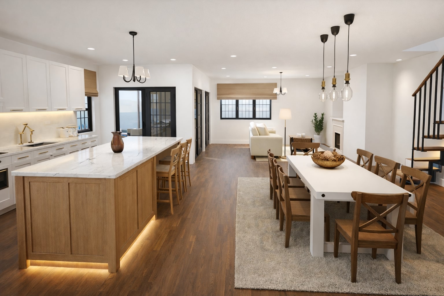 Visualization gallery - Compact 2-Storey Cottage House Plan — 3 Bedrooms, 135 m² (No Garage)