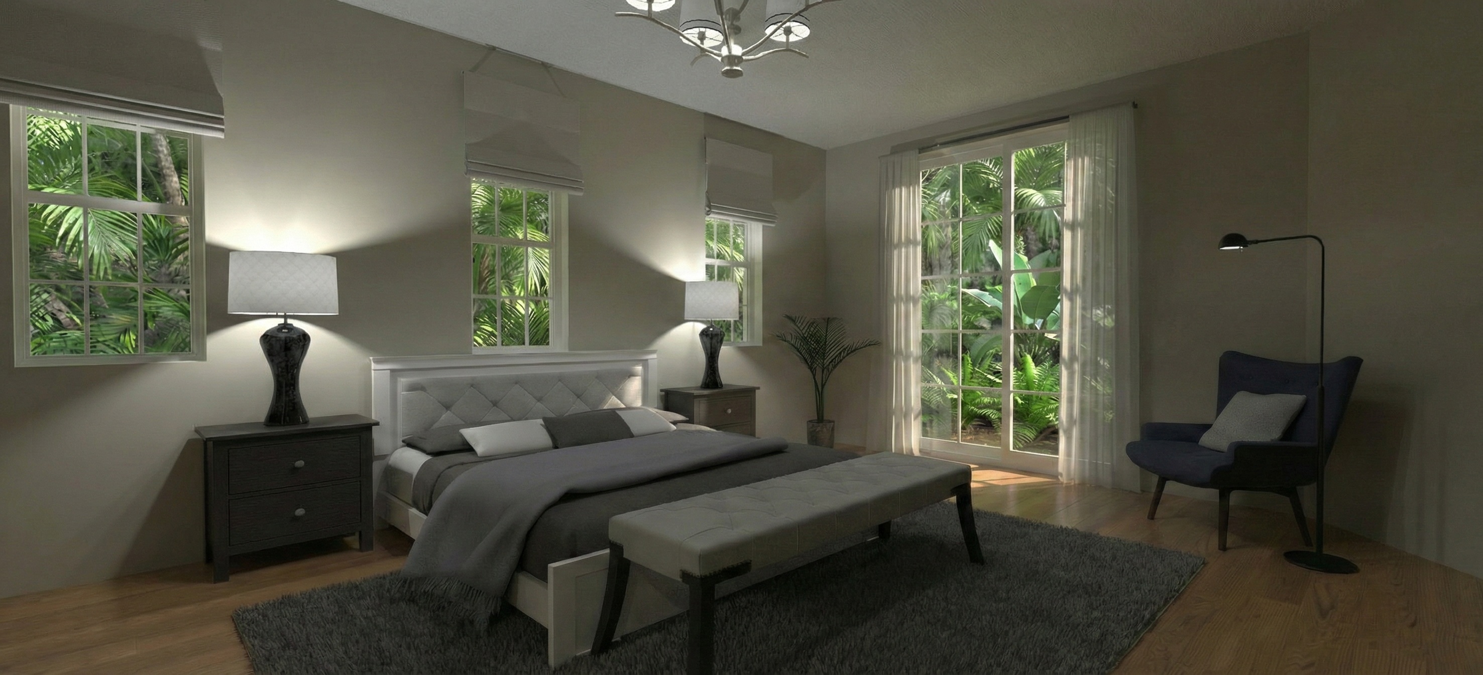 Visualization gallery - Luxury Six Bedroom Estate House Plan — 602 m² (6,488 sq ft), Home Theater, 3-Car Garage