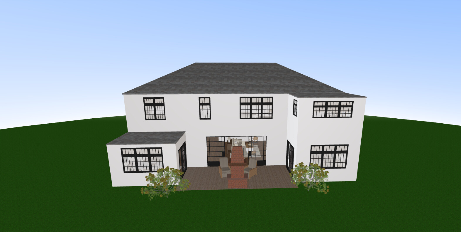 Visualization gallery - Stylish Two-Story Luxury Home Plan — 5 Bedrooms, 5.5 Baths, 356 m² (1-Car Garage)