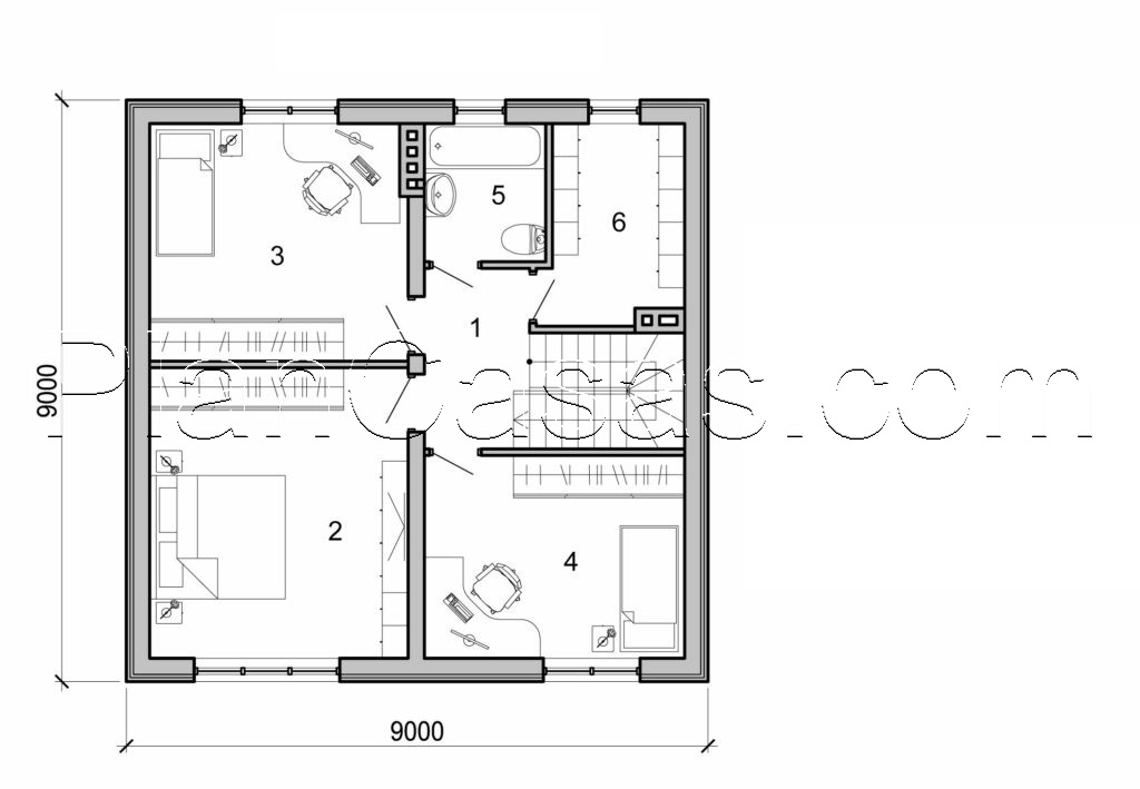 Visualization gallery - Two storey house
