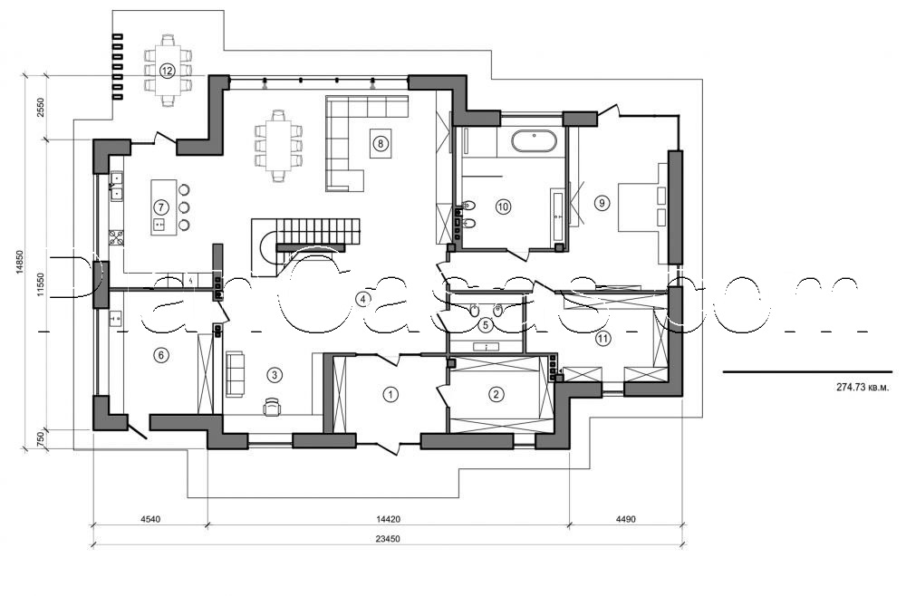 Visualization gallery - Two storey house