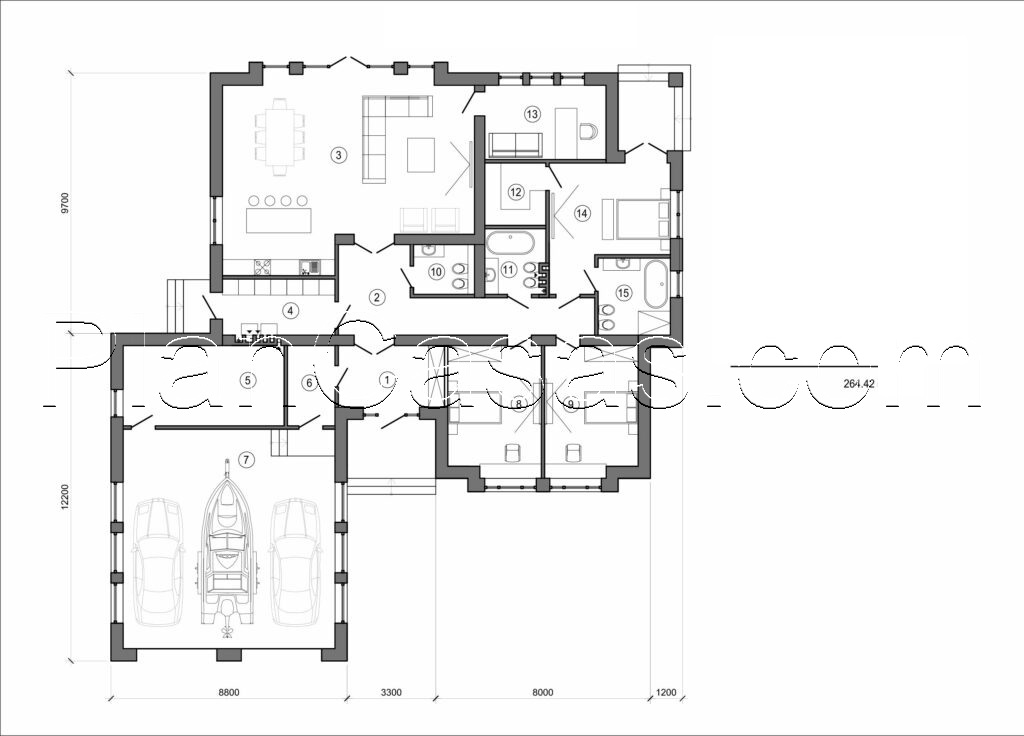 Visualization gallery - One storey house