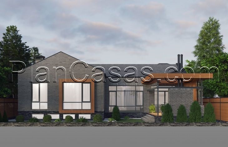 One storey house house plan