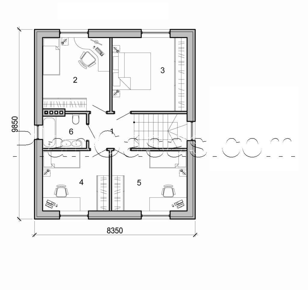 Visualization gallery - Two storey house