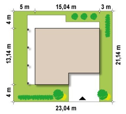 Visualization gallery - Project of a modern house with a terrace above the garage