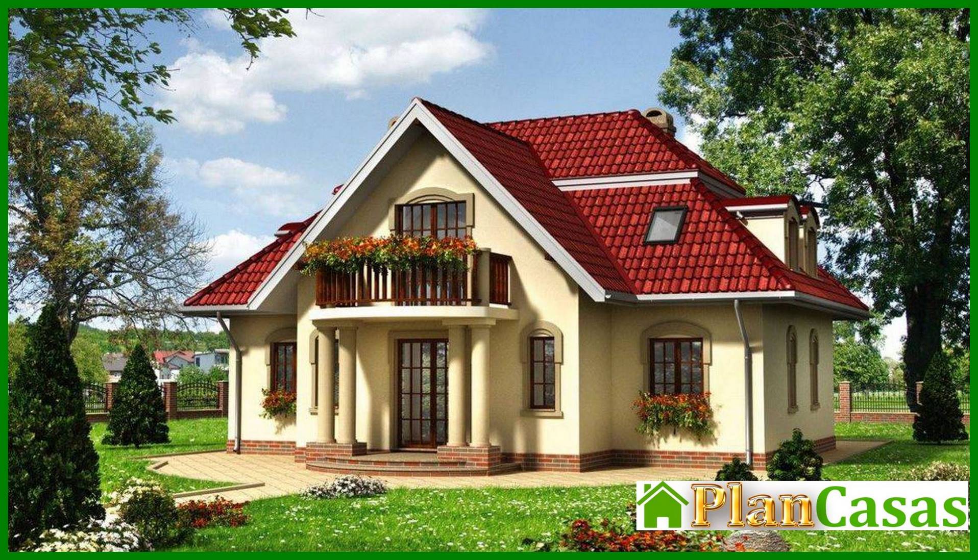 Classic style mansion with columns house plan