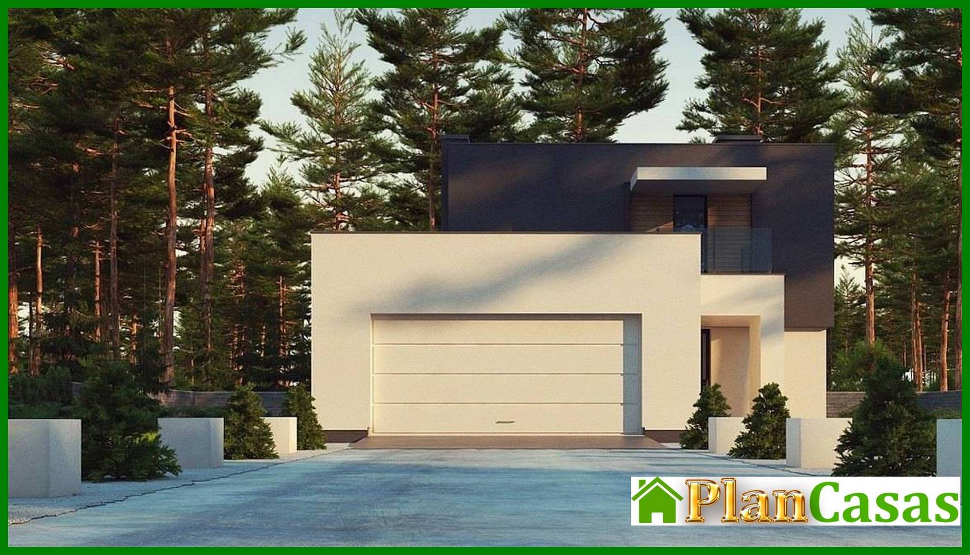 Visualization gallery - Modern compact two-story mansion of 150 m2