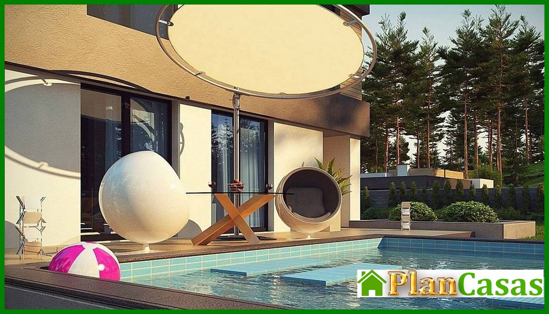 Visualization gallery - Modern compact two-story mansion of 150 m2