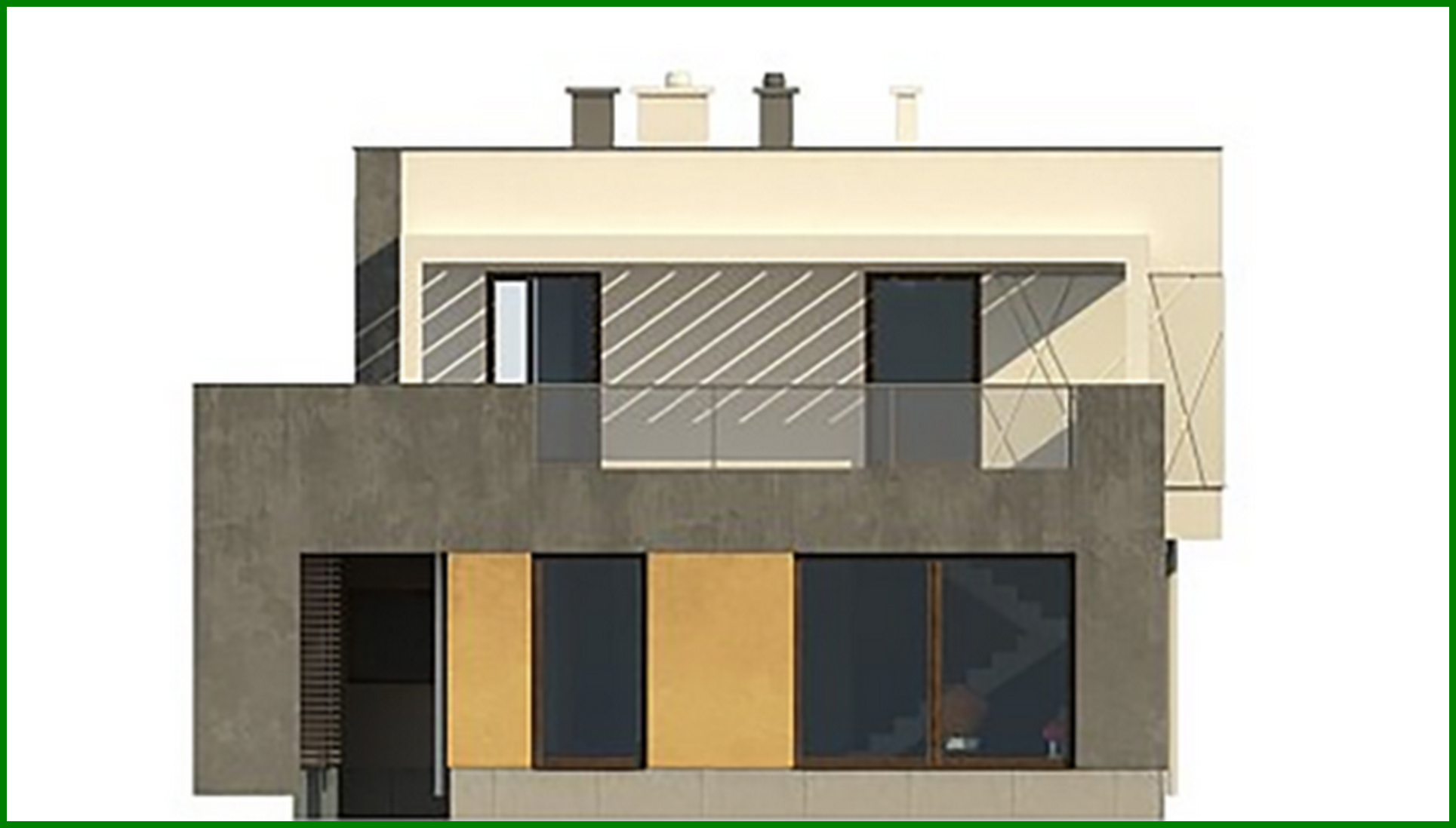 Visualization gallery - Ultra-Modern Flat-Roof Country Mansion