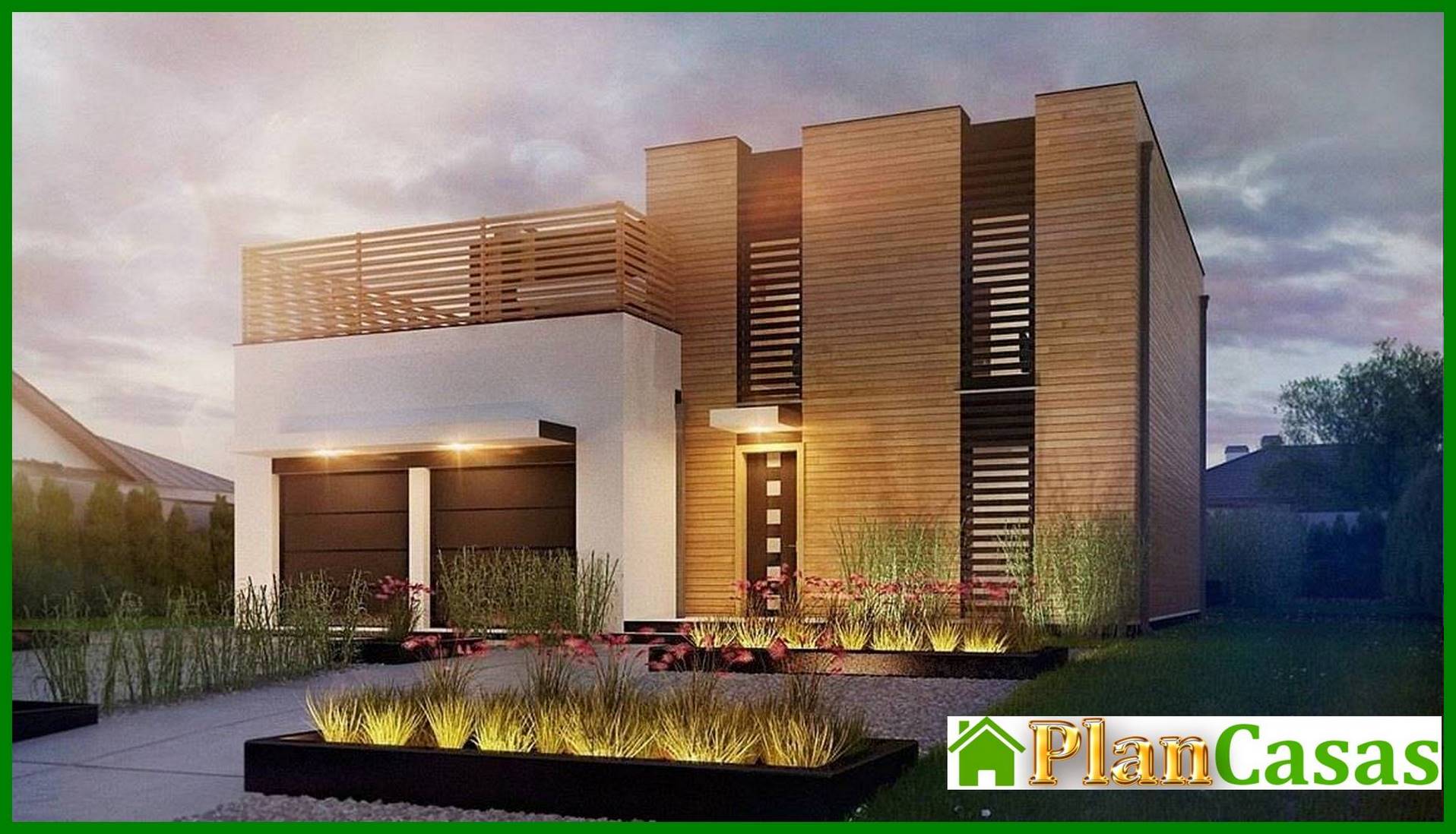 Visualization gallery - Project of a modern mansion with two kitchens