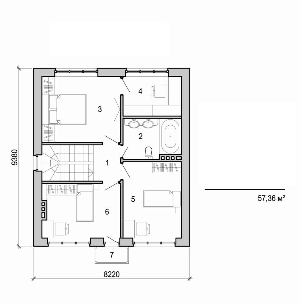Visualization gallery - Two storey house