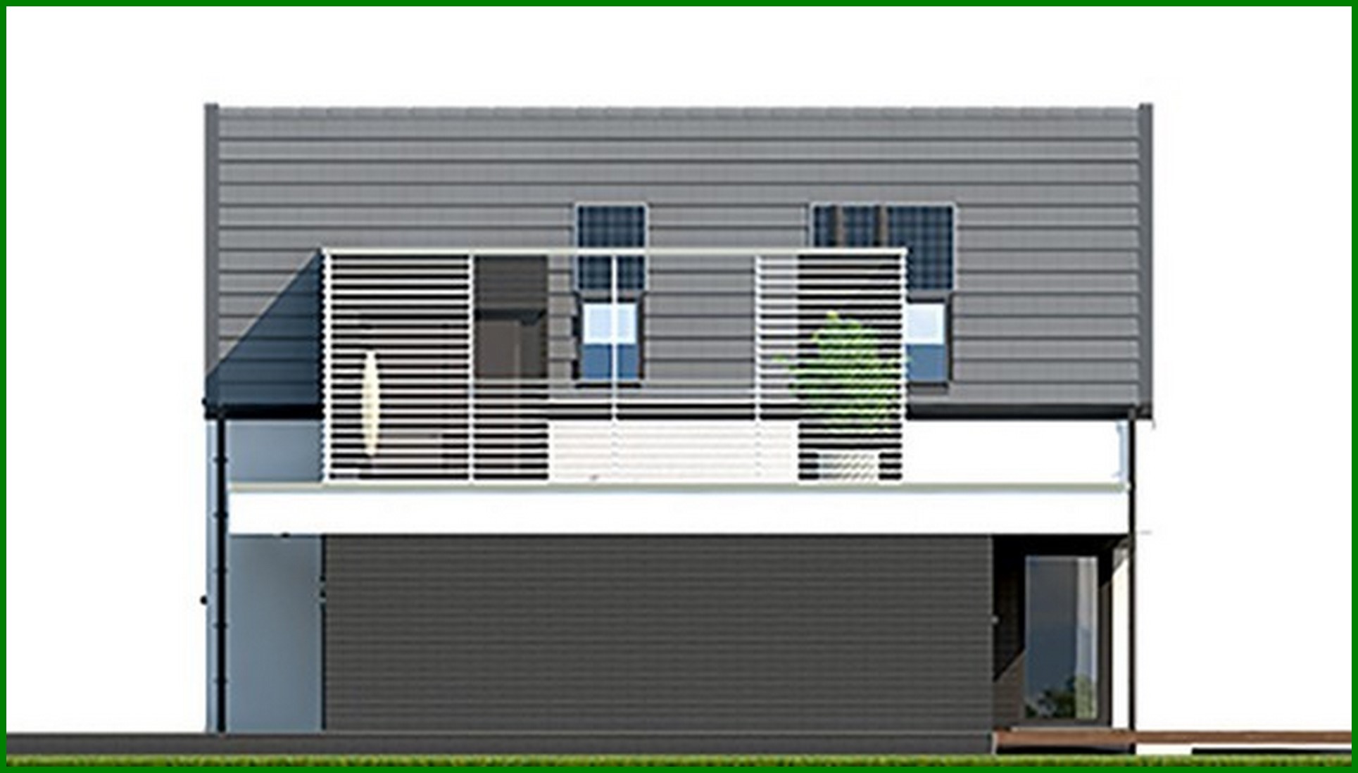 Visualization gallery - Stylish country two-story house