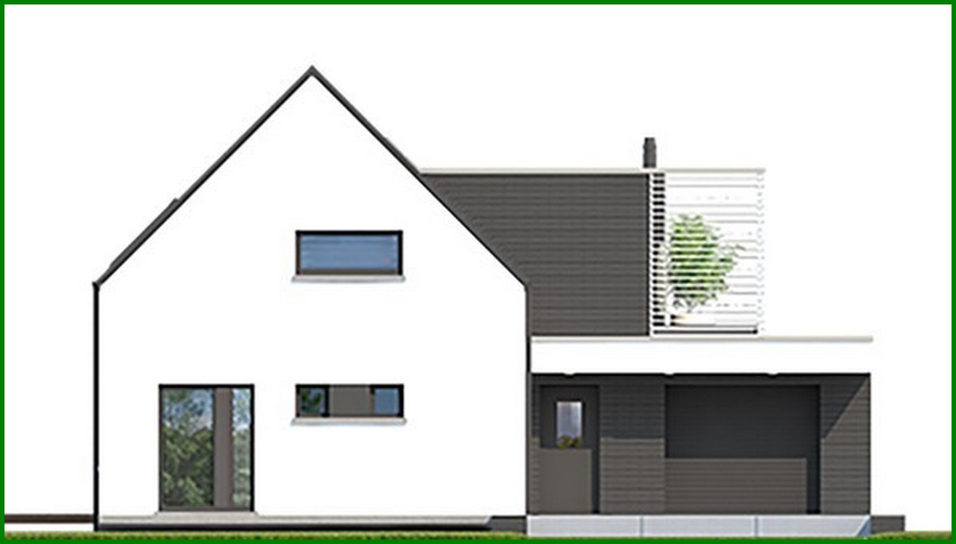 Visualization gallery - Stylish country two-story house