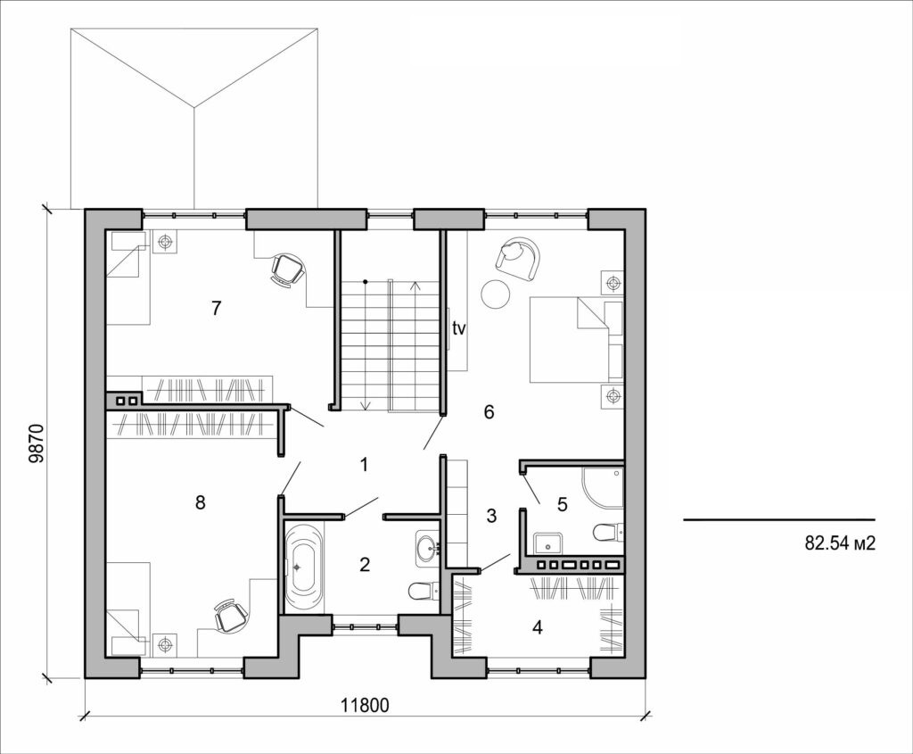 Visualization gallery - Two storey house