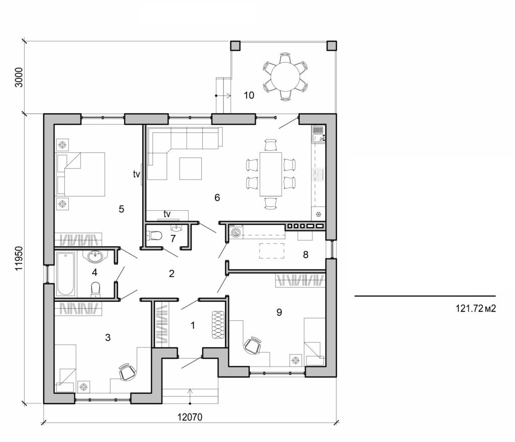 Visualization gallery - One storey house