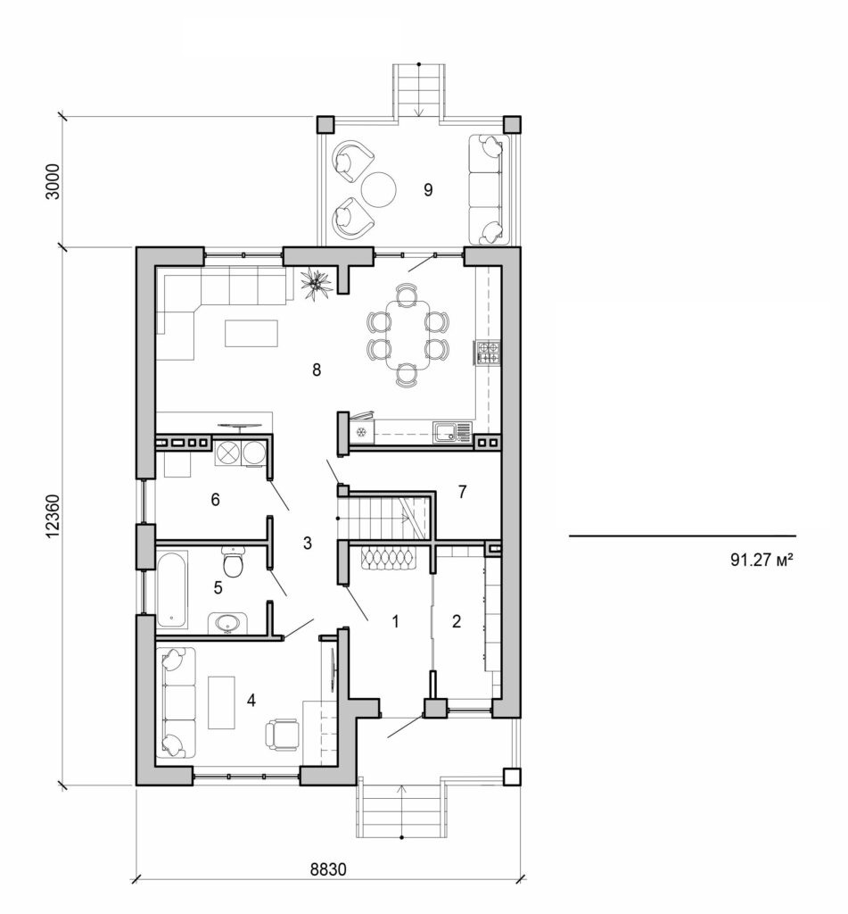 Visualization gallery - Two storey house