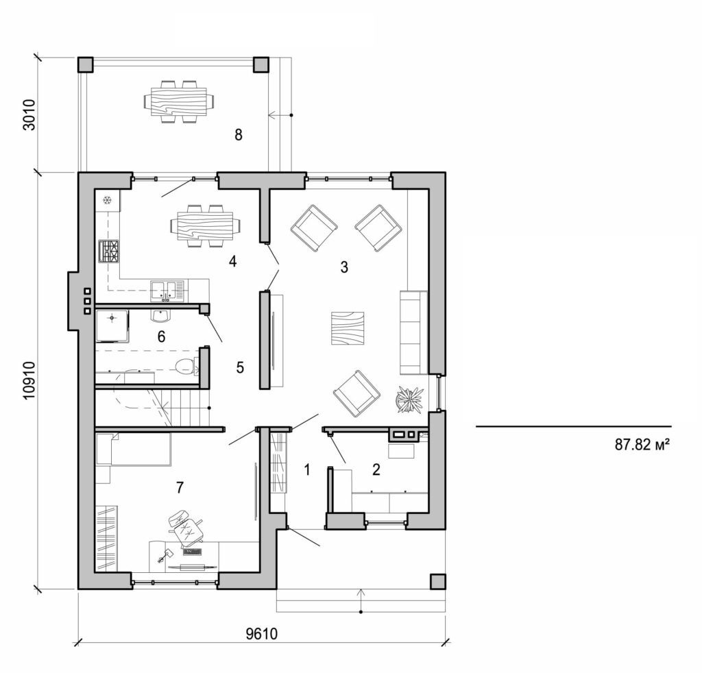 Visualization gallery - Two storey house