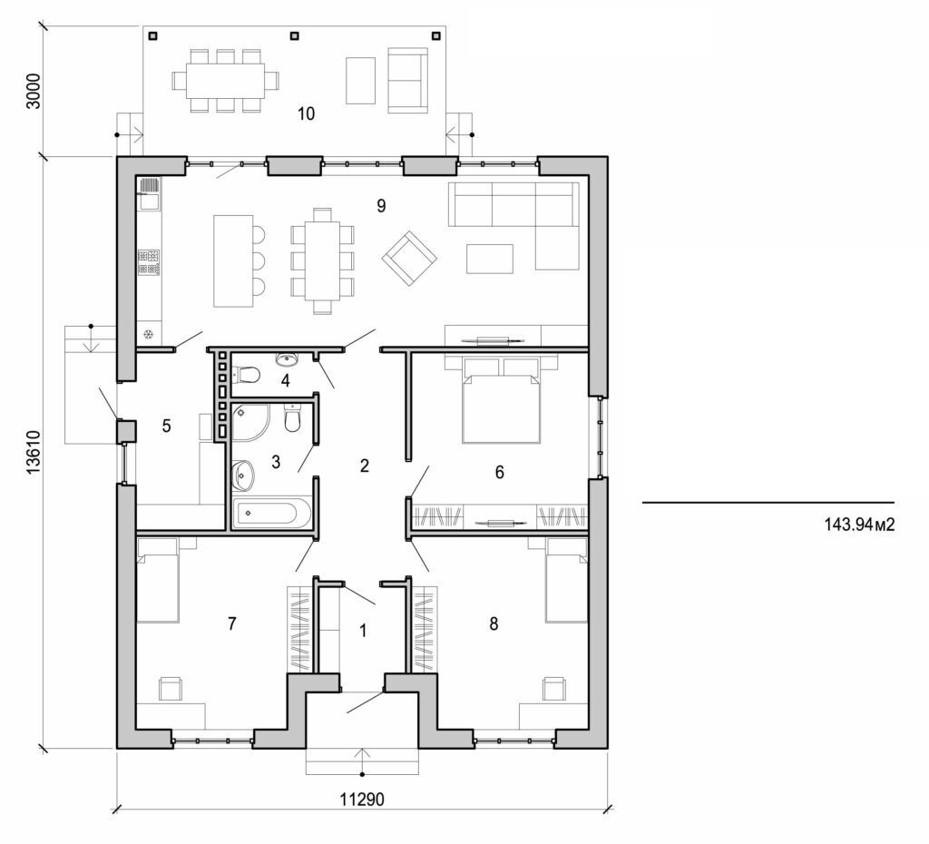 Visualization gallery - One storey house