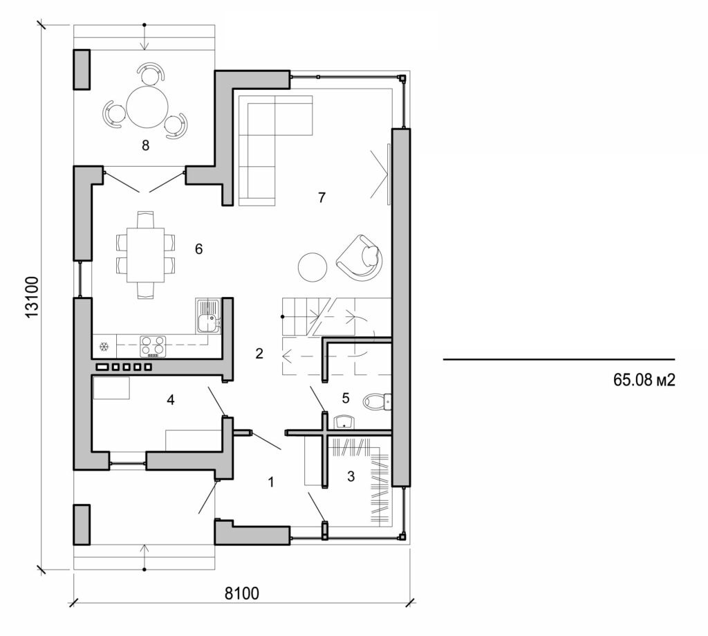 Visualization gallery - Two storey cottage