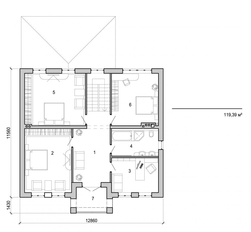 Visualization gallery - Two storey house