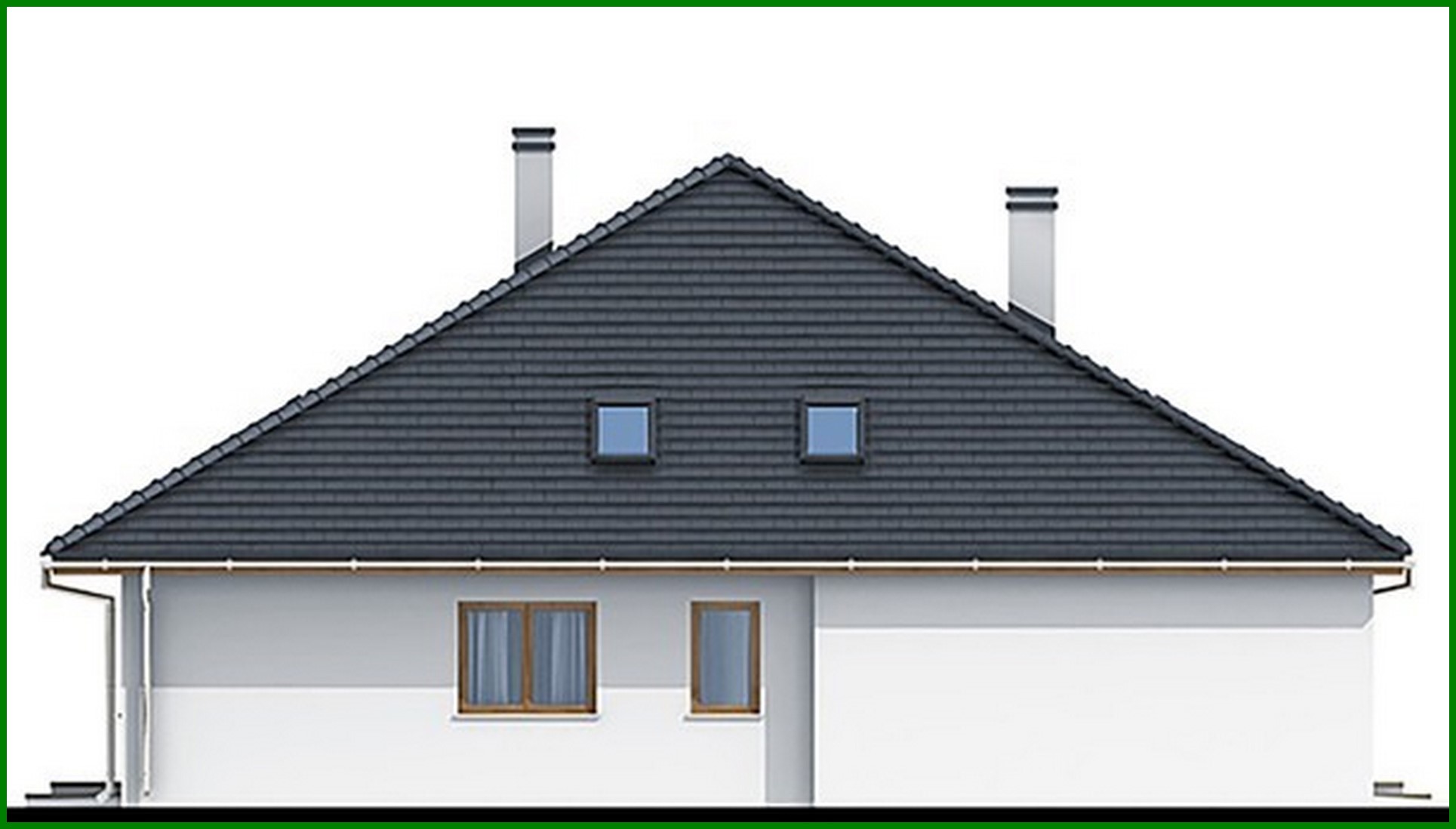 Visualization gallery - One-story house with comfortable bedrooms