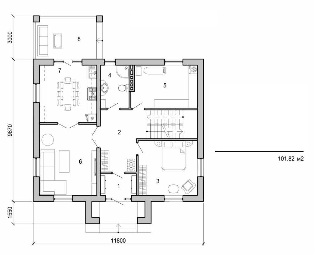 Visualization gallery - Two storey house