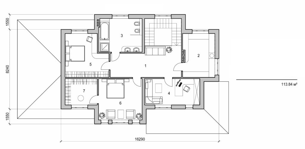 Visualization gallery - Two storey cottage