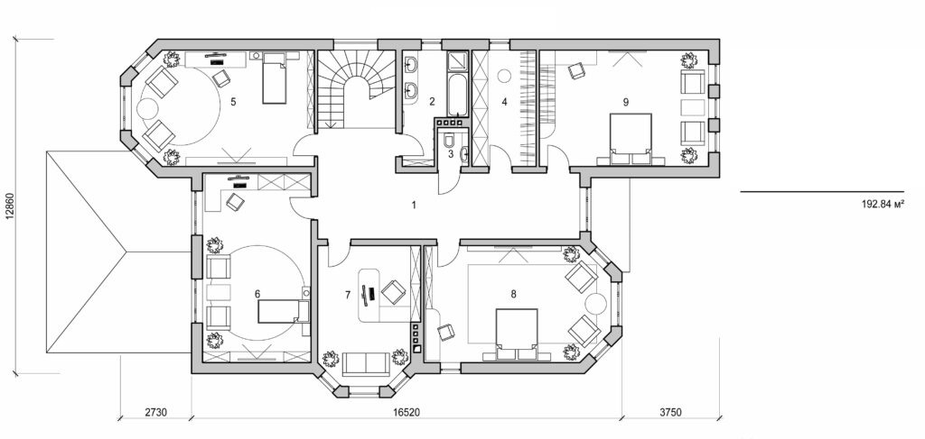 Visualization gallery - Two storey mansion