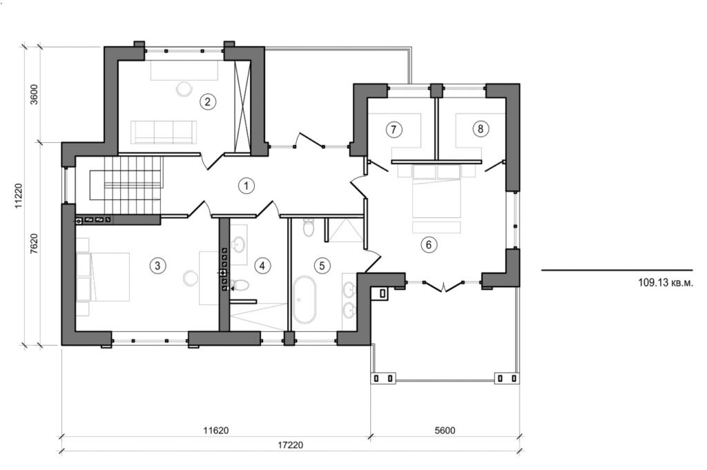 Visualization gallery - Two storey mansion