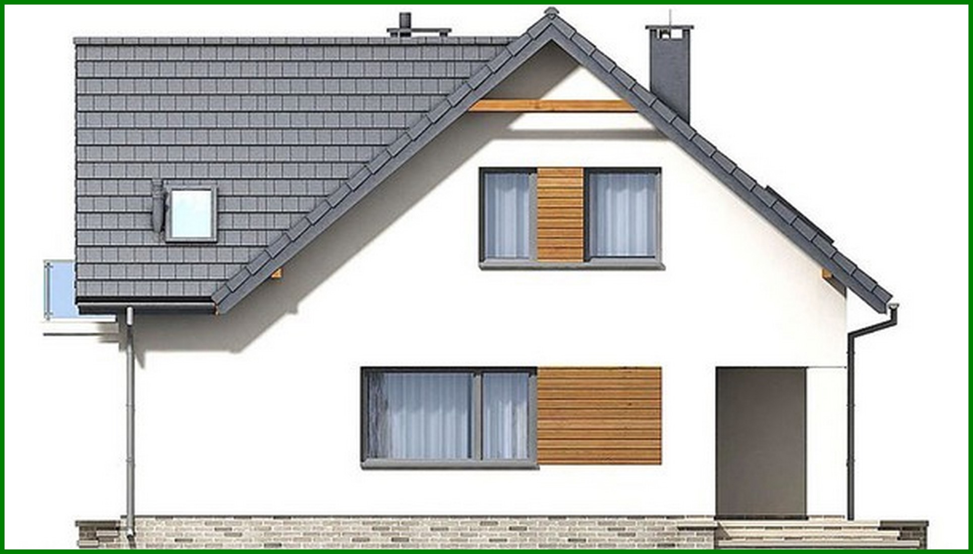 Visualization gallery - Project of a two-story house in a modern style