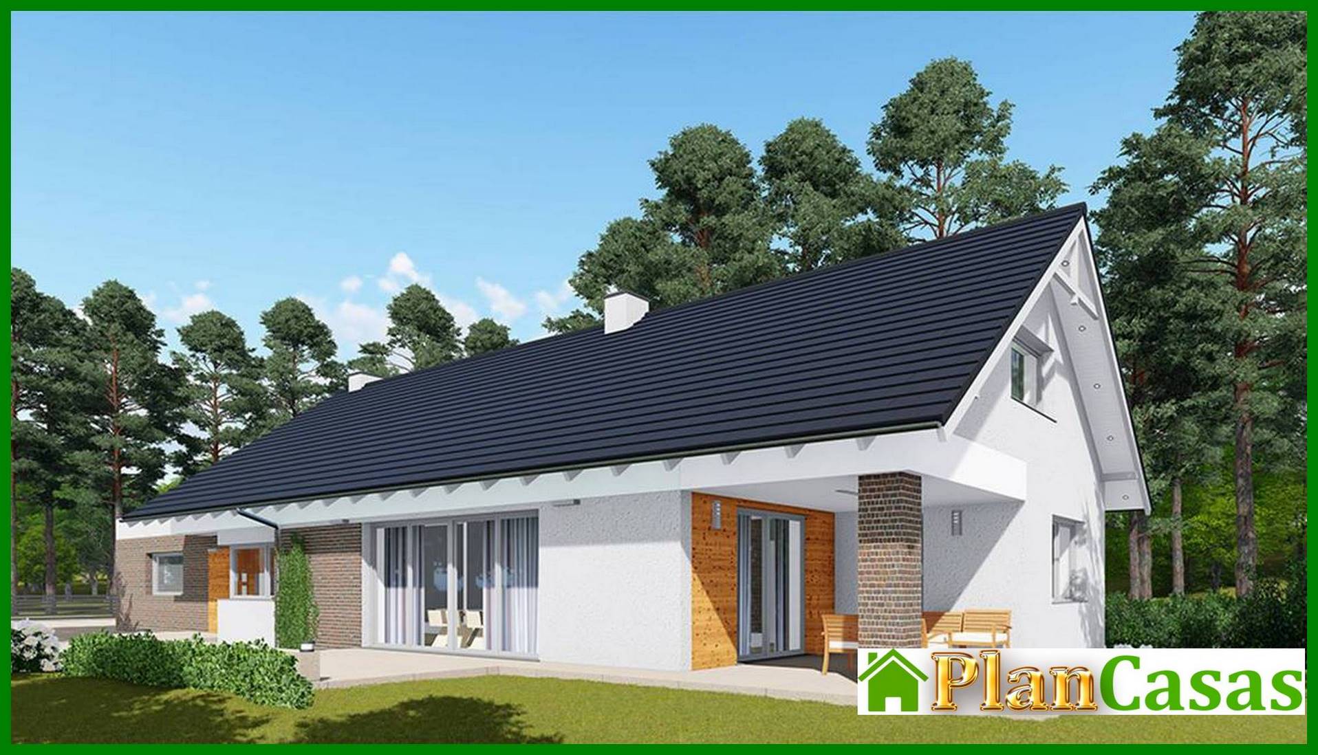 Visualization gallery - One-story apartment building with attic and terrace