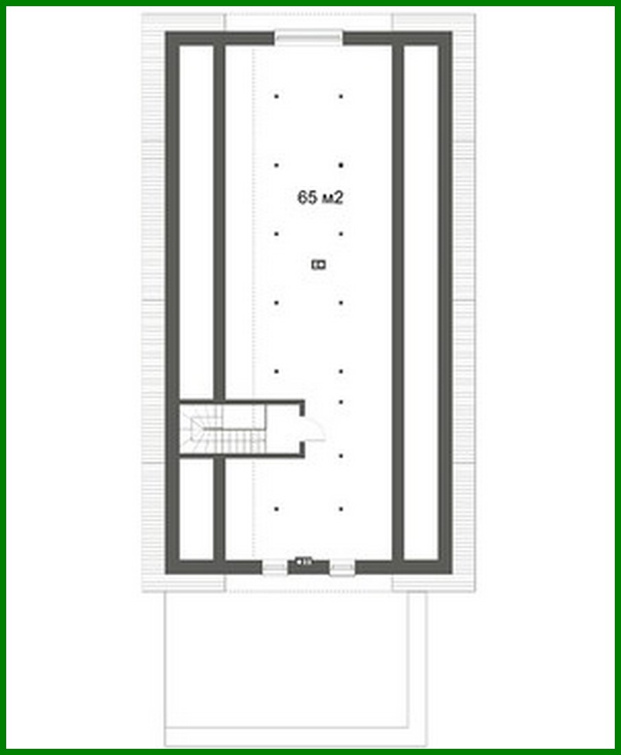 Visualization gallery - One-story apartment building with attic and terrace