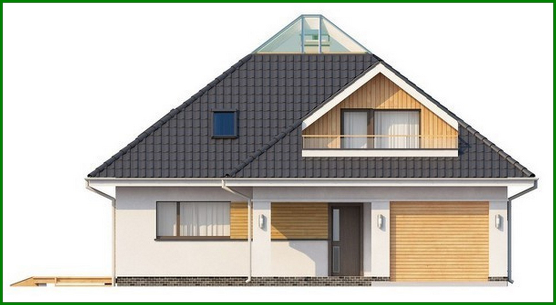 Visualization gallery - Cottage project with side terrace