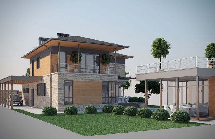 Visualization gallery - Two storey mansion