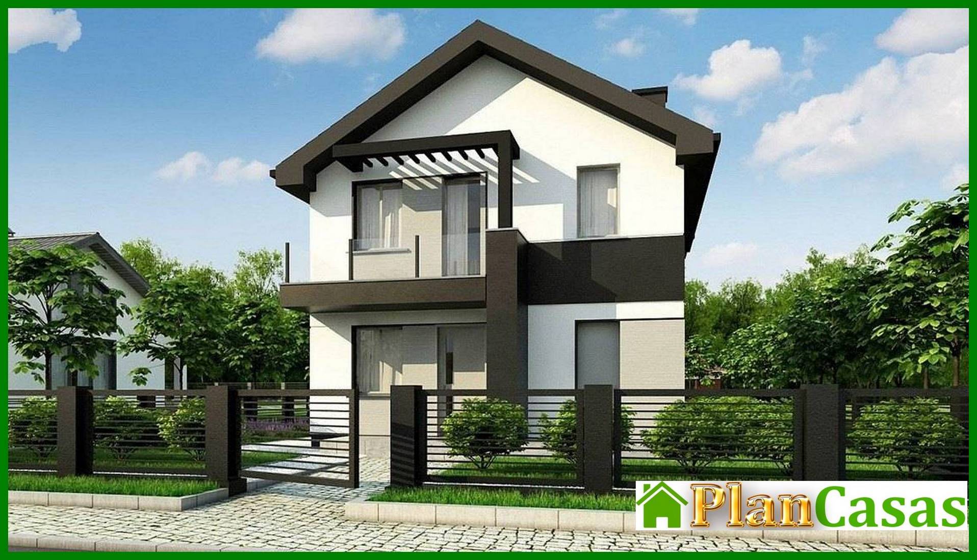 Visualization gallery - Compact two-story house 8 x 11