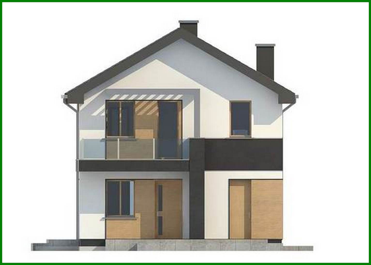 Visualization gallery - Compact two-story house 8 x 11