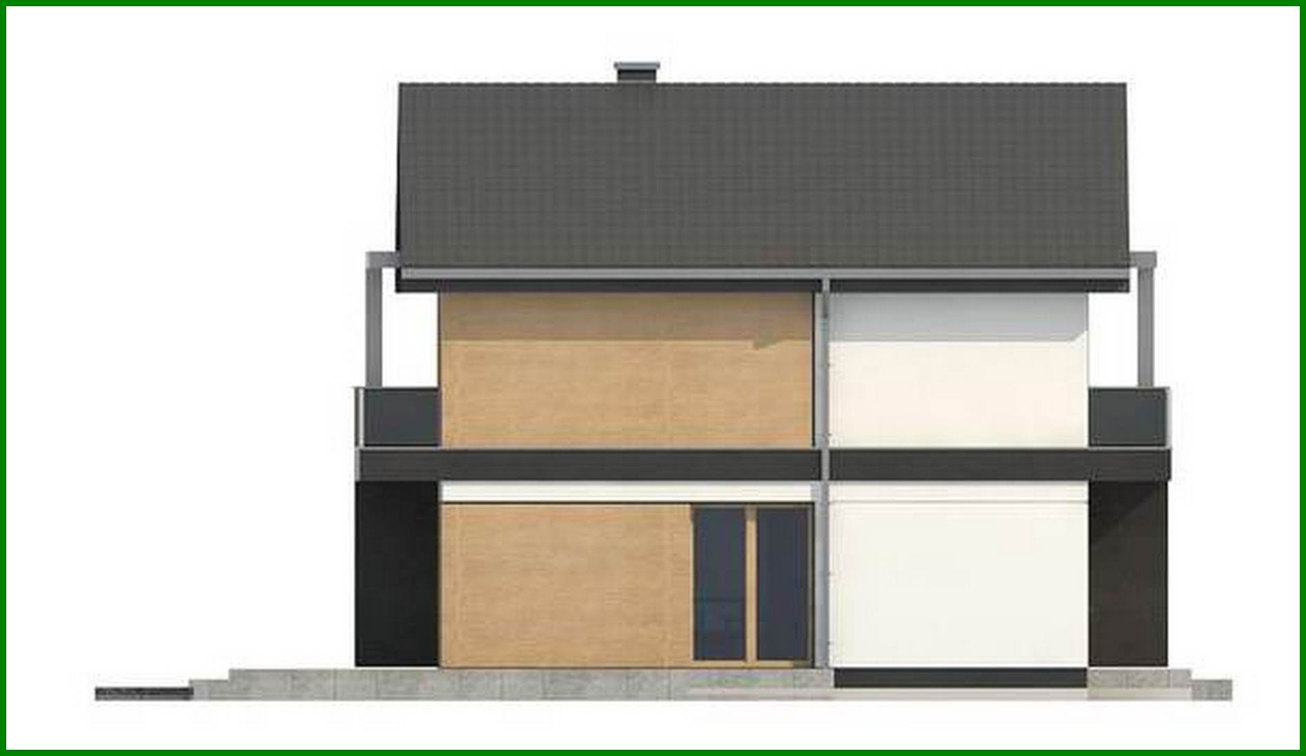 Visualization gallery - Compact two-story house 8 x 11