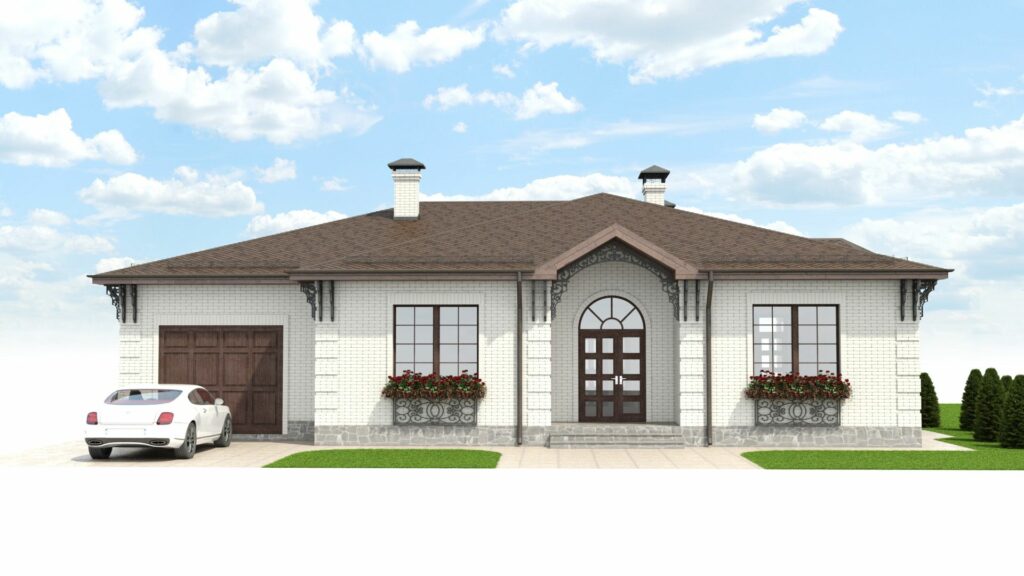 One storey house house plan