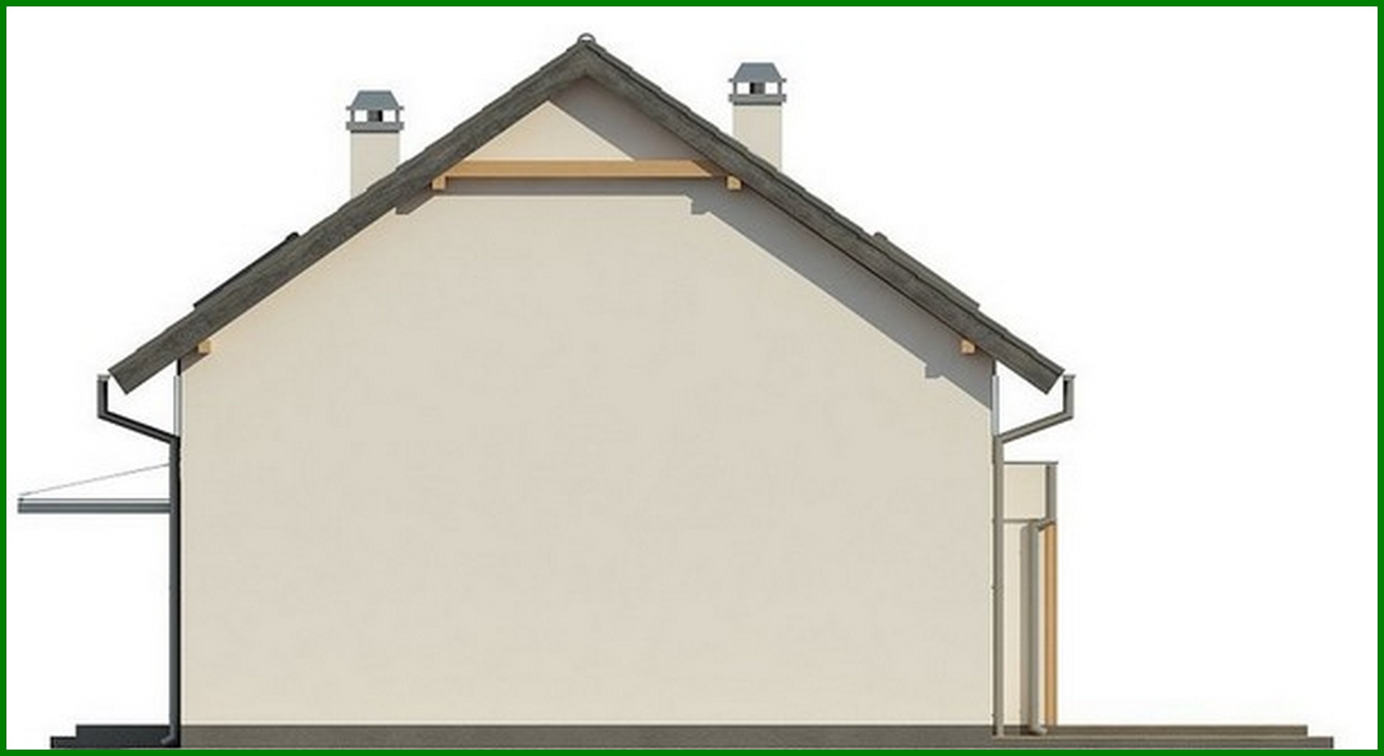 Visualization gallery - The project of an economical house for a narrow plot