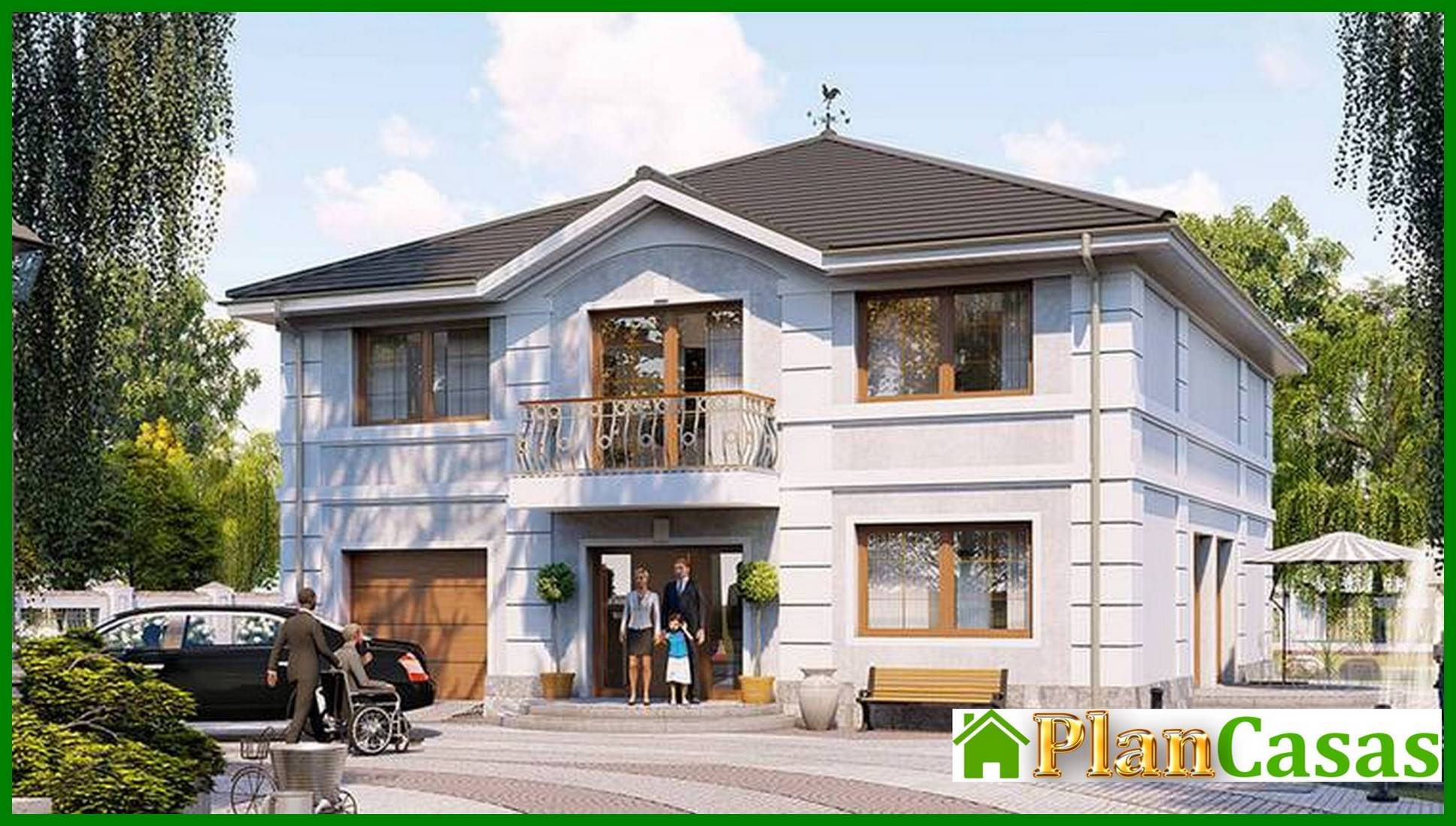 Chic mansion in a classic style house plan