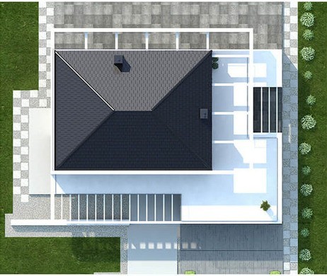 Visualization gallery - Two-story residential building with spacious verandas
