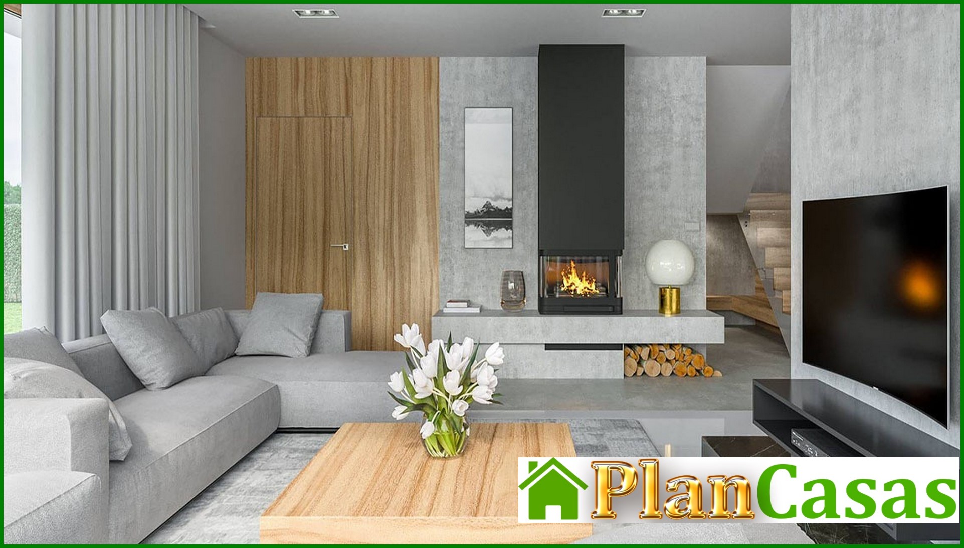 Visualization gallery - Two-storey stylish house with two balconies