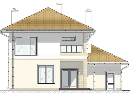 Visualization gallery - The project of a bright house in the Mediterranean style