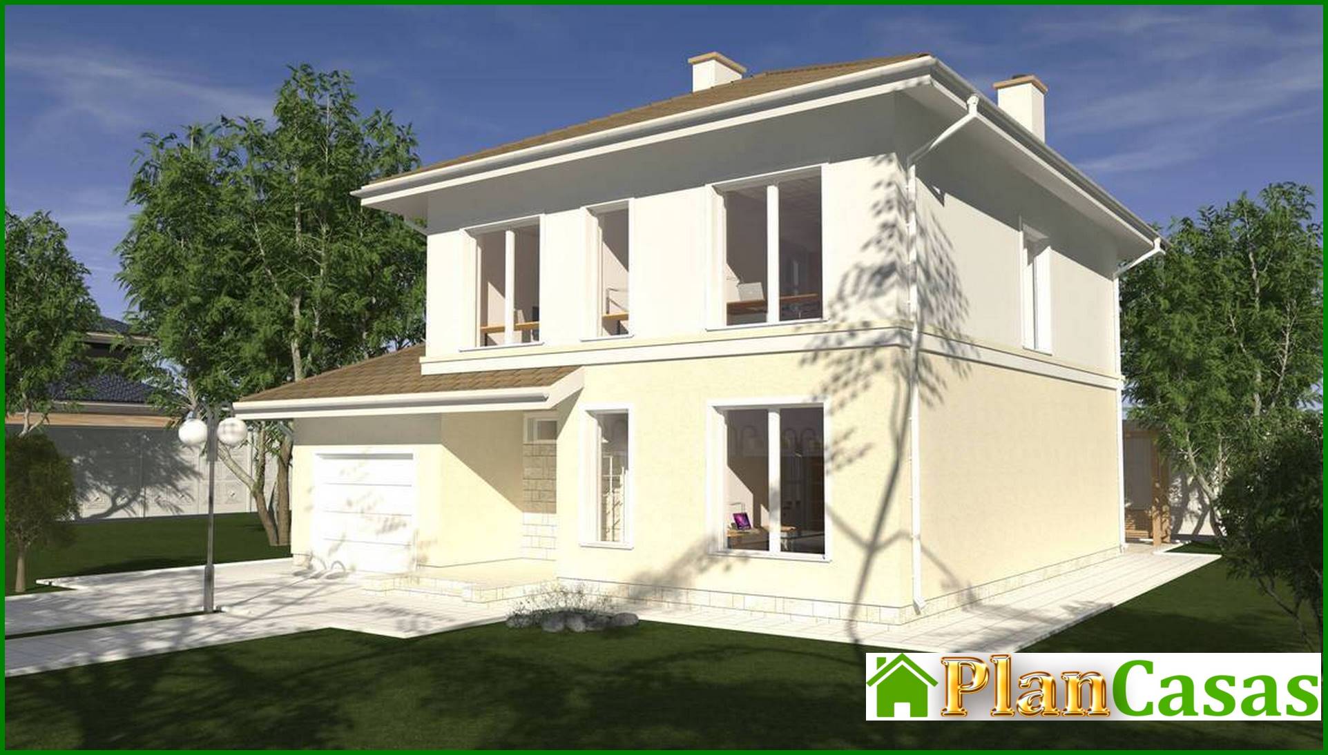 Visualization gallery - The project of a bright house in the Mediterranean style