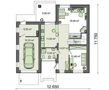 Visualization gallery - The project of a bright house in the Mediterranean style