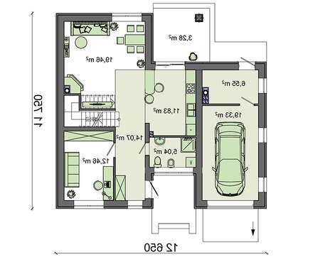 Visualization gallery - The project of a bright house in the Mediterranean style