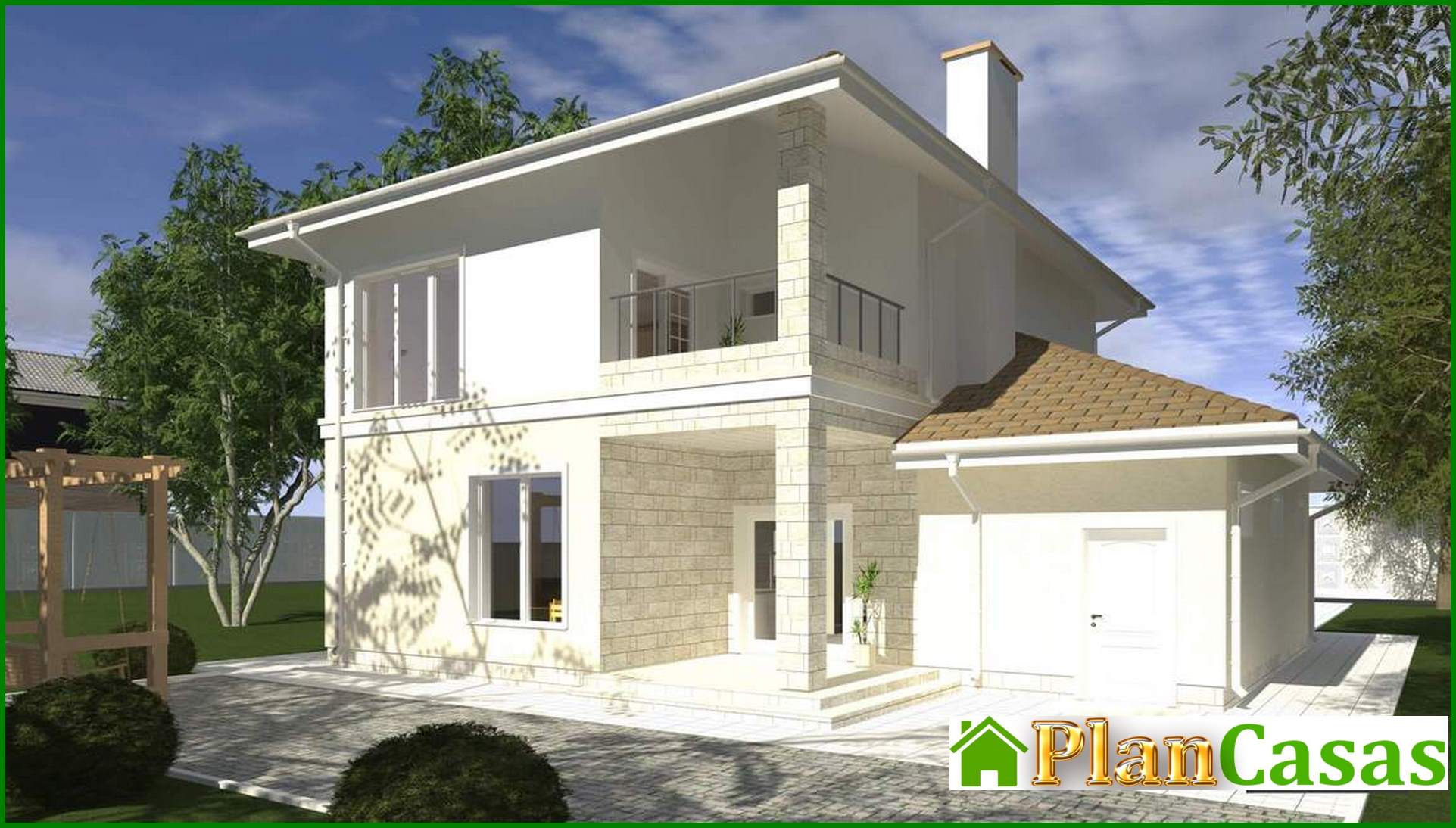 Visualization gallery - The project of a bright house in the Mediterranean style
